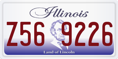 IL license plate Z569226