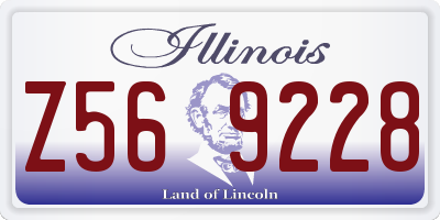 IL license plate Z569228