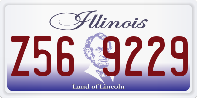 IL license plate Z569229