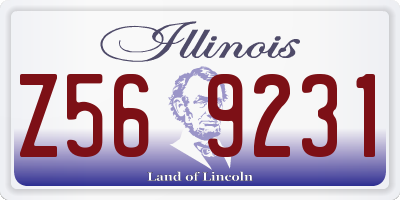 IL license plate Z569231