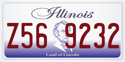 IL license plate Z569232