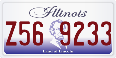 IL license plate Z569233