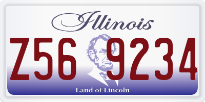 IL license plate Z569234