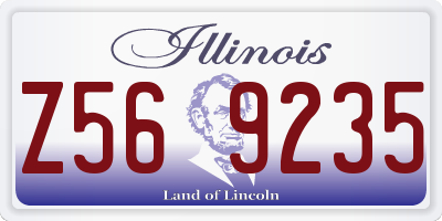 IL license plate Z569235
