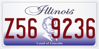 IL license plate Z569236