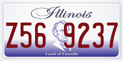 IL license plate Z569237