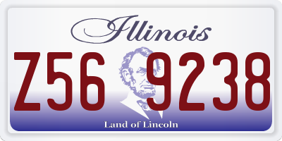 IL license plate Z569238