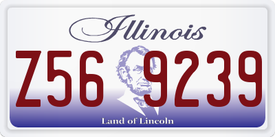 IL license plate Z569239