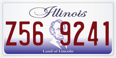 IL license plate Z569241
