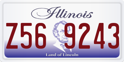 IL license plate Z569243