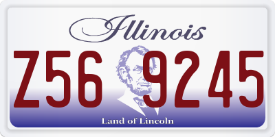 IL license plate Z569245