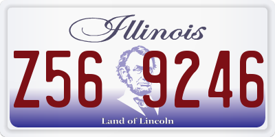 IL license plate Z569246