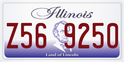 IL license plate Z569250