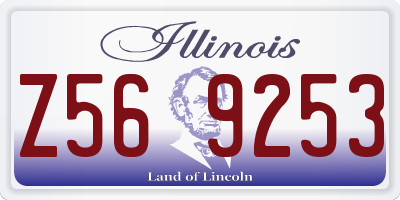 IL license plate Z569253