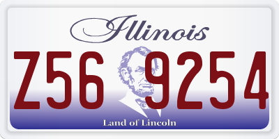 IL license plate Z569254