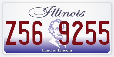 IL license plate Z569255
