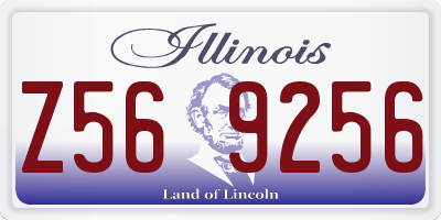 IL license plate Z569256