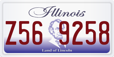 IL license plate Z569258
