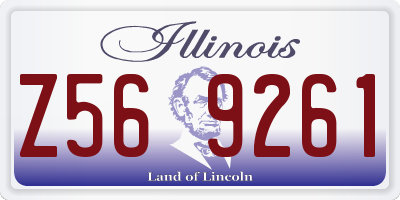 IL license plate Z569261