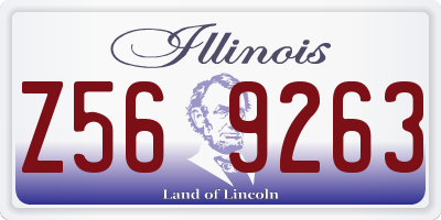 IL license plate Z569263