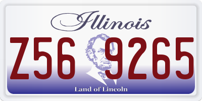 IL license plate Z569265