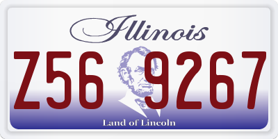 IL license plate Z569267