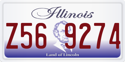 IL license plate Z569274