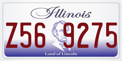 IL license plate Z569275