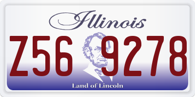IL license plate Z569278