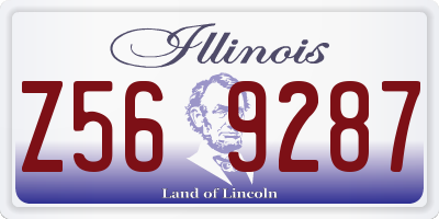 IL license plate Z569287
