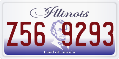 IL license plate Z569293