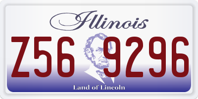 IL license plate Z569296