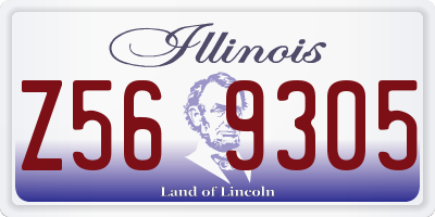 IL license plate Z569305
