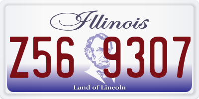 IL license plate Z569307