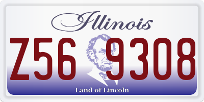 IL license plate Z569308