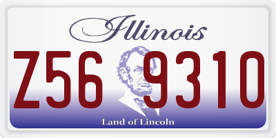 IL license plate Z569310