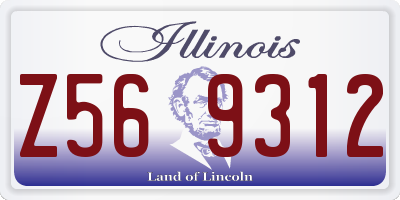 IL license plate Z569312