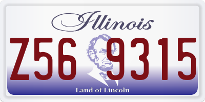 IL license plate Z569315