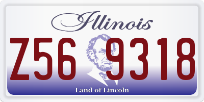 IL license plate Z569318