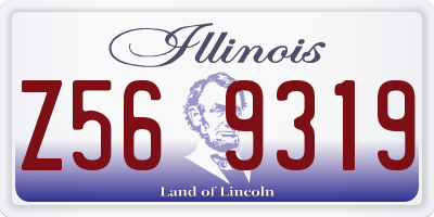 IL license plate Z569319
