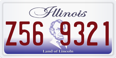 IL license plate Z569321