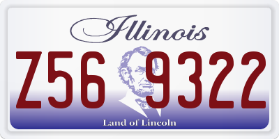 IL license plate Z569322