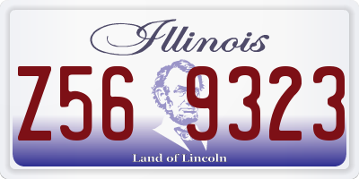 IL license plate Z569323