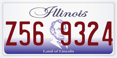 IL license plate Z569324