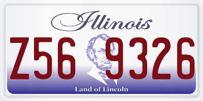 IL license plate Z569326