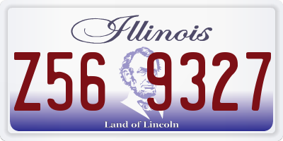 IL license plate Z569327
