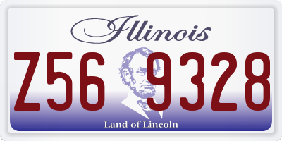 IL license plate Z569328
