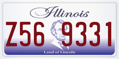 IL license plate Z569331