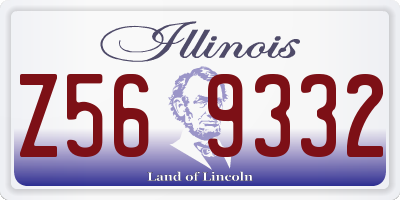 IL license plate Z569332
