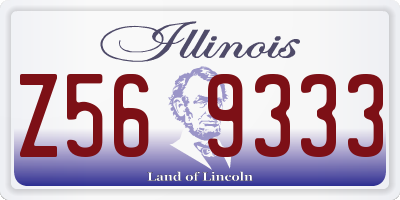 IL license plate Z569333